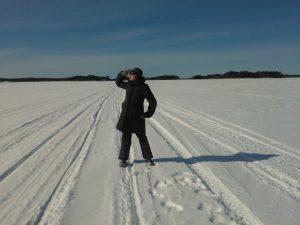 On the ice in Kustavi
